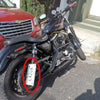 Motorcycle Metal Side Mount License Plate Holder Tail Light Bracket