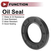 Rotary Shaft Seal 32x52x7mm Nitrile 70 Durometer Rubber Black 5 Pcs