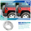 Jeep Wrangler 2007-2017 - Silver Tone Fuel Tank Cover