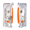 Corner Lights Indicator Lamp Chrome Pair Fits Nissan Navara D21 UTE 1986-90 D06