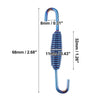 Motorcycle 2 x Exhaust Pipe Spring 68mm Stainless Steel Blue