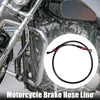Motorcycle 1 Set Brake Line Hose 90cm Black Red