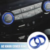 Nissan Rogue 2014-2020 Blue AC Knob Cover Rings