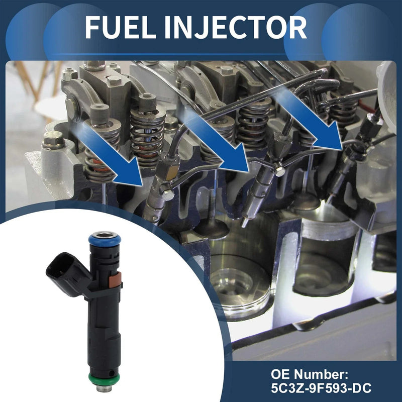 Ford F-150 V8 2005-2006 5.4L Black Fuel Injector (1 Pc)