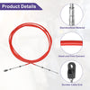 2 x 700cm 24FT Marine Throttle Control Cable Red with Fastening Head