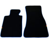 BMW 7 Series E38 (1997-2001) 2 x Blue Trim AutoWin Black Floor Mats