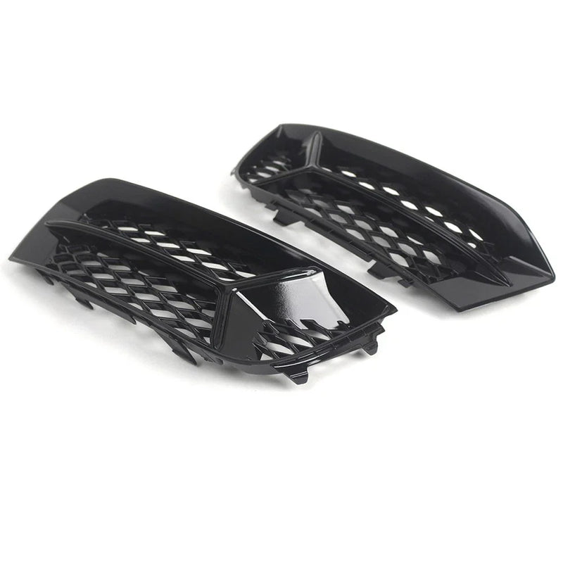 Audi A3 Sedan Front Grills Bumper Fog Lights Grille Covers (2017-2020)