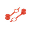 Motorcycle Car 100pcs Dust Cap Cover M6 Red Nipple Grease Fitting
