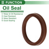 Oil Seal 5 Pcs Seal Ring Rotary Shaft Seal FKM Rubber 40x48x5.5mm