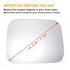 Jeep Renegade Left Side White Mirror Glass w/ Back Non-Heated (2014-2022)