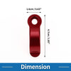 Motorcycle Handlebar Hook / Motorcycle Hanging Hook Aluminum Alloy Red /