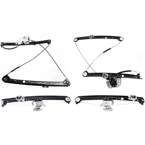 Power Window Regulator For 2000-2006 BMW X5 Set of 4