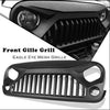 Jeep Wrangler JK 2007-2017 Upgrade Matte Black Angry Bird Front Grille