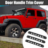 Jeep Wrangler 2-Door 3 x Black Door Handle Trim Covers (2007-2018)