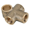 2 x Brake Line Pipe Brass T 3-Way Female Thread Distributor