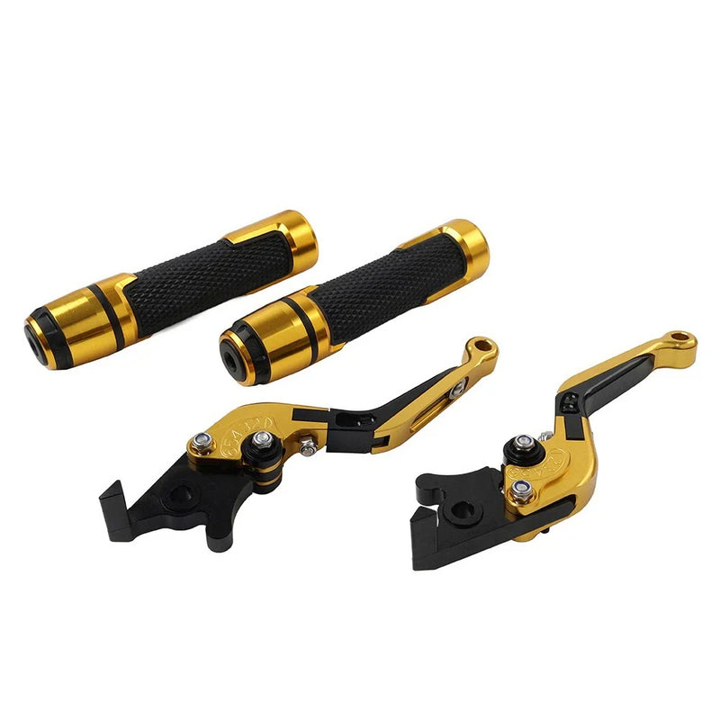 Honda VFR1200 CNC Folding Extendable Brake Clutch Lever Grip Set (2010-2016)