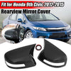Honda Civic 2 x Mirror Cover Caps Carbon Look ABS (2012-2015)