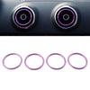 Audi A1 S1 2010-2018 Purple 4x Air Condition Vent Outlet Trim Rings