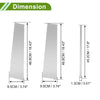 Chevy Suburban Silver Tone 6 Pcs Pillar Window Trim (2015-2020)
