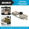 Kitchen - Soap & Sponge Holder Drain Basket Sink Rack Organizer
