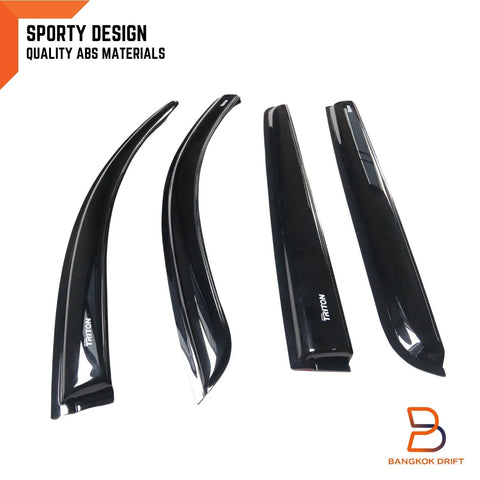 Mitsubishi Triton MQ MR Weather Shield Window Visor Rain Guard (15-23)