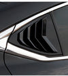 Lexus ES Gloss Black Rear Window Vent Shutter Louver Cover Trim (2019–2023)