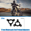 Make Model 2 x 17mm Racing Fork Preload Adjusters Aluminum Alloy Black