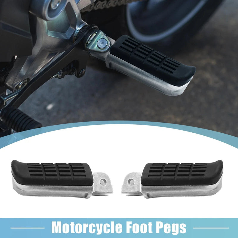 Honda 2 x 8mm Aluminum Footrest Footpeg Black