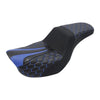 Harley Dyna Super Glide Wide Glide Black Driver Passenger Seat (2006-2017)