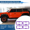 Ford Bronco Purple Air Condition Outlet Vent Trim Cover Frame 4 x (2021-2024)