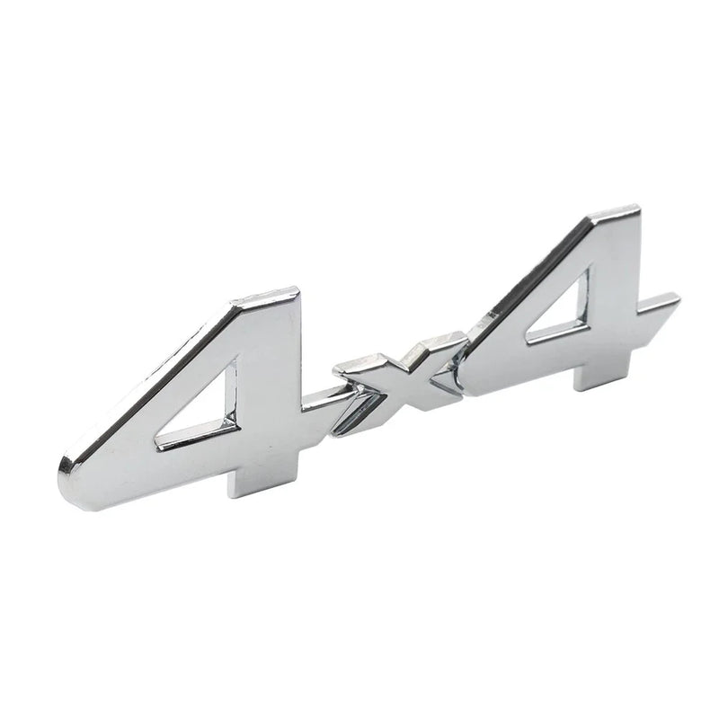 Universal Cars Silver 3D Rear Tailgate Emblem Badge Overlay Decal