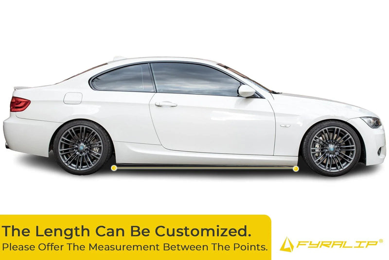 Universal Fit Matte Black Side Skirt Extension Splitter (No Year)