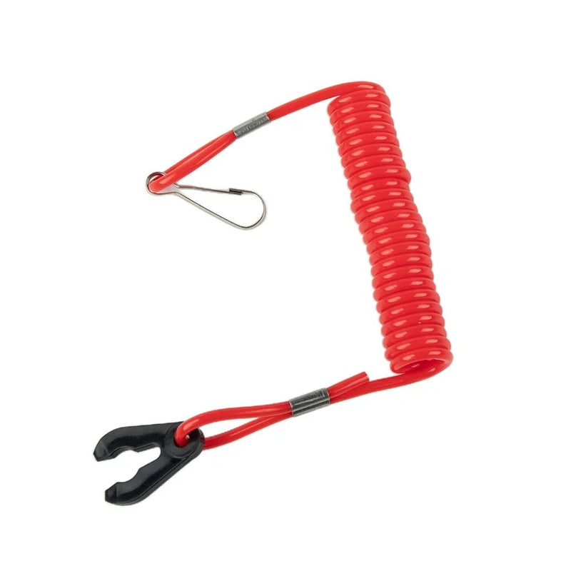 Boat Outboard Red Waterproof Kill Safety Engine Switch Lanyard