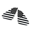 Toyota RAV4 2 x Black Rear Window Flag Stickers (2019-2021)