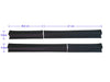 Isuzu D-Max Crew Cab 4 x Matte Black Sill Scuff Plates (2020-2022)