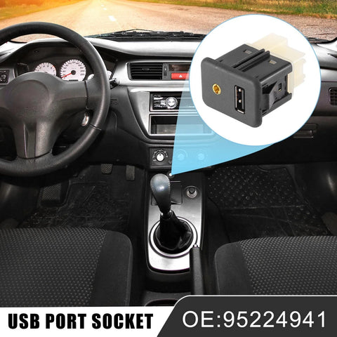 Chevrolet Sonic Trax Spark EV USB Port Socket Assembly (2014 - 2016)