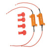 LED TAIL LIGHTS BULB FLASH INDICATORS 4 x 12V LED LOAD RESISTORS 50W 8 OHM