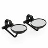 Cafe Racer 3" Round Motorcycle Mirror with Handlebar Clamp Black (2020-2023)