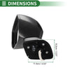 Honda Civic (2012-2015) Manual Folding Gloss Black Left Door Mirror