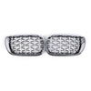 BMW E46 3 Series Chrome Front Grill Diamond Metero Style (2002-2005)