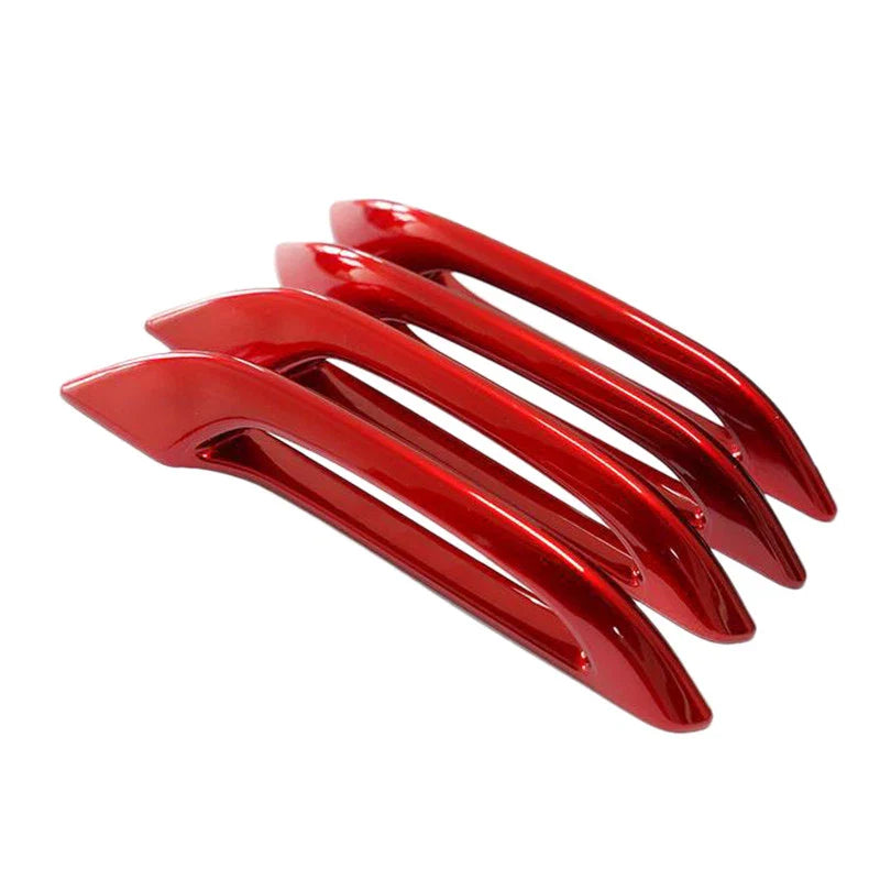 Tesla Model 3 Y 4Pcs Red Door Handle Covers (2017-2023)
