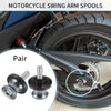 Motorbike 1 Pair Swingarm Spools 8mm CNC Titanium Tone