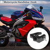 Square Aluminum Alloy Motorcycle Hanging Hook 1 Set Black 50mm Length