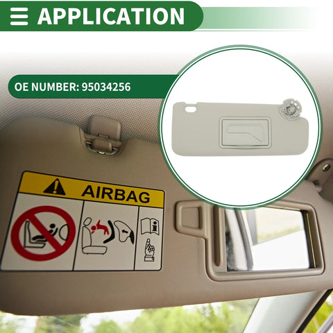 Chevrolet Cruze 2011-2016 with Mirror Right Car Sun Visor