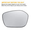 Honda Civic Left Side Heated White Mirror Glass (2022-2024)