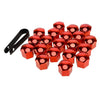 Car 21mm Red Wheel Lug Nut Bolt Center Cover Caps & Tool (Various Years)