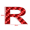 Car Badge Emblem - Window Door Wall Carbon Red Letter Decals Stickers