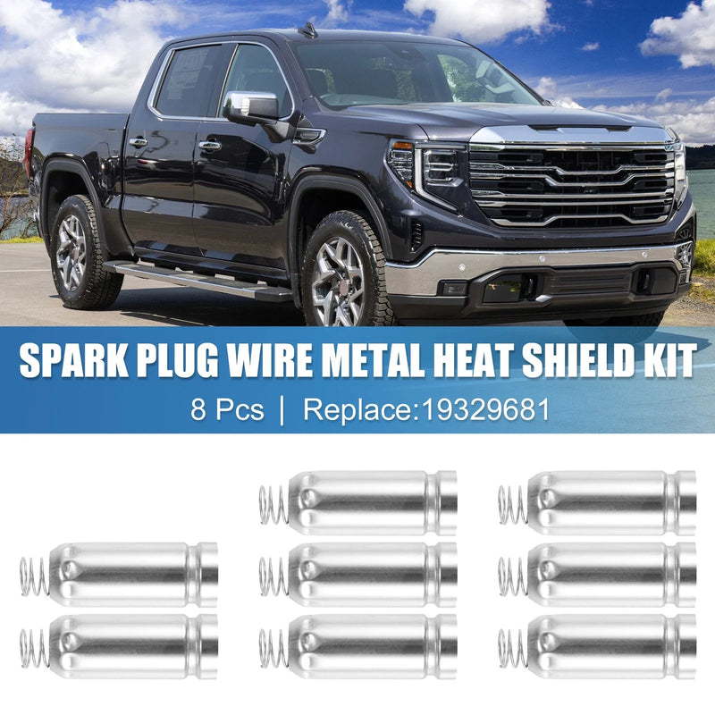 Chevy V8 5.3L-7.0L 8 x Spark Plug Wire Metal Heat Shield