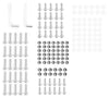 F2 158 Piece Silver Aluminium Fairing Screw Trim Bolts Set