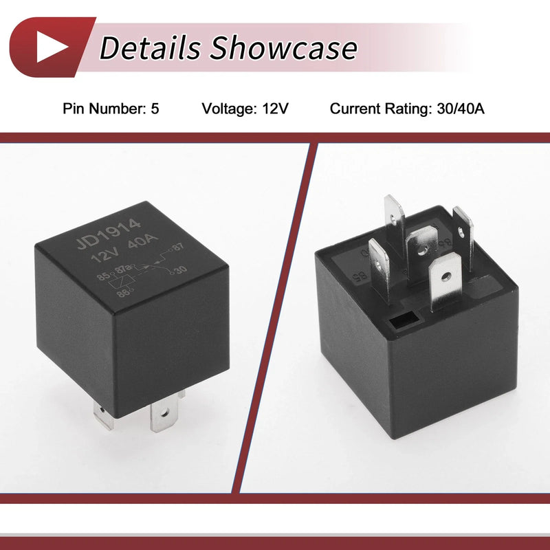 Volvo 242 (1978-1981, 1983-1984) 12V 30 / 40A 5 Pins Door Lock Relay